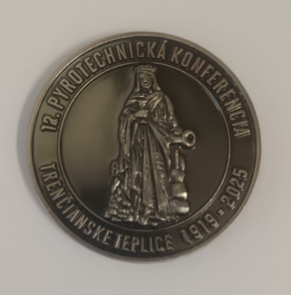 Pamětní mince 12. pyrotechnická konferencia, Trenčianske Teplice 1919-2025